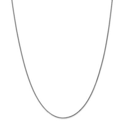 1.2mm Solid Diamond-Cut Spiga Chain 14k White Gold PEN127-18, MPN: PEN127, 886774431093