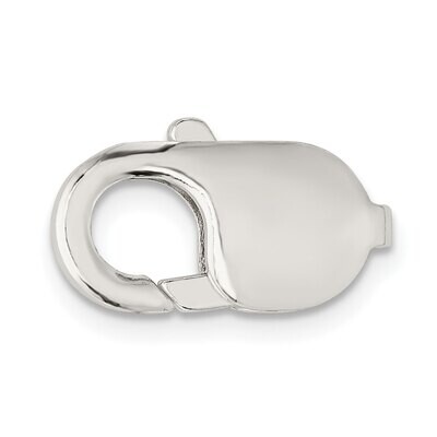 Standard Weight 16.3 x 8mm Lobster Clasp Sterling Silver SS3372, MPN: SS3372,