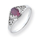 Rhodolite Garnet Ring 14k white Gold 6x4mm Oval Y4676RG, MPN: Y4676RG, 883957590448