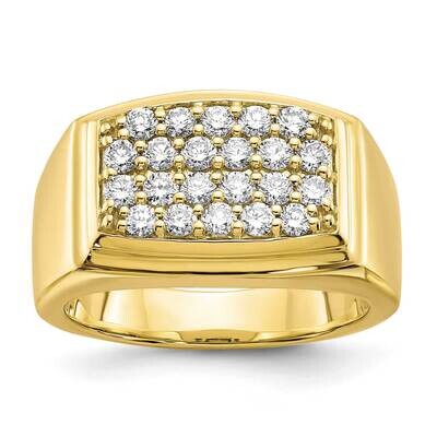Lab Grown Diamond Si1/Si2, G H I, Men&#39;s Ring 10k Gold RM6793-100-1YLG, MPN: RM6793-100-1YLG, 883957…