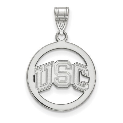 University of Southern California Medium Pendant in Circle Sterling Silver SS044USC, MPN: SS044USC,…
