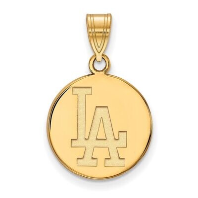 Los Angeles Dodgers Medium Disc Pendant 14k Yellow Gold 4Y015DOD, MPN: 4Y015DOD, 886774873213