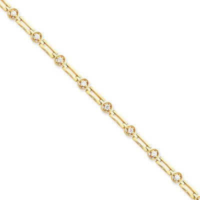 2.6mm Diamond Tennis Bracelet Mounting 14k Gold X788, MPN: X788,