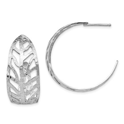 Leslie&#39;s Fancy Earrings Sterling Silver Rhodium-plated HB-QLE1069, MPN: QLE1069, 191101176234