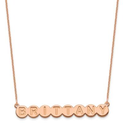 8 Letter Bubble Necklace 14k Rose Gold XNA1318R, MPN: XNA1318R,