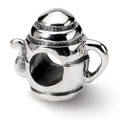 Teapot Bead - Sterling Silver QRS279, MPN: QRS279, 883957722160