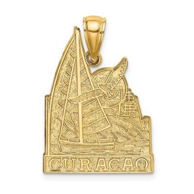 Curacao with Sailboat Seagull Charm 14k Gold K8215, MPN: K8215, 637218089192