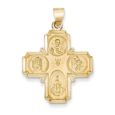Four-Way Medal Pendant 14k Gold REL150, MPN: REL150, 886774619125