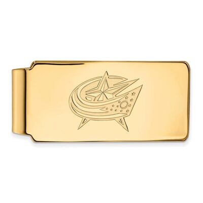 Columbus Blue Jackets Money Clip 10k Yellow Gold 1Y005BJA, MPN: 1Y005BJA, 886774734903