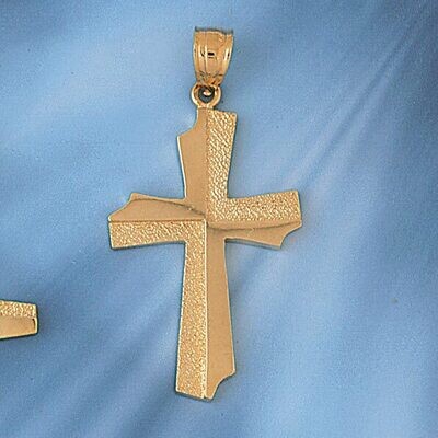 Dazzlers Jewelry Cross Pendant Necklace Charm Bracelet in Yellow, White or Rose Gold 8084, MPN: DZ-…