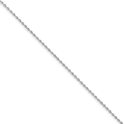 7 Inch 1.84mm Diamond -cut Quadruple Rope Chain 10k White Gold 10WQT014-7, MPN: 10WQT014-7, 1911016…