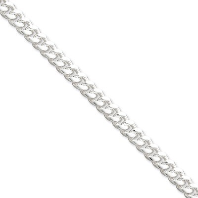 20 Inch 6.5mm Domed Curb Chain Sterling Silver QRC200-20, MPN: QRC200-20, 883957256122