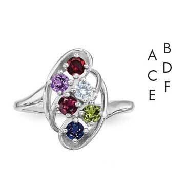 Family Jewelry Ring 14k White Gold XMR3/6WGY, MPN: XMR3/6WGY, 883957160054
