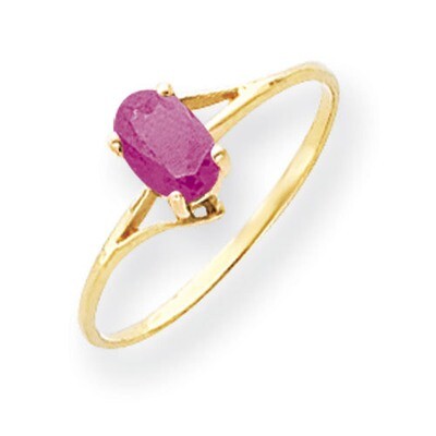 Pink Sapphire Ring 14k Gold 6x4mm Oval Y4659SP, MPN: Y4659SP, 883957561561