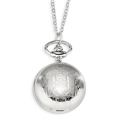 Charles Hubert Chrome-finish Quilted Design Pendant Watch XWA4450, MPN: XWA4450, 848870000375