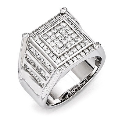 Men&#39;s Ring Sterling Silver &amp; Cubic Zirconia QMP429, MPN: QMP429, 886774577654