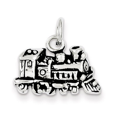 Train Charm Antiqued Sterling Silver QC7594, MPN: QC7594, 883957554761