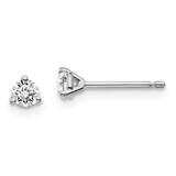 1/4ctw SI1/SI2 G H I Lab Grown Diamond 3 Prong Earrings 14k White Gold EM1007-025-WLG, MPN: EM1007-…