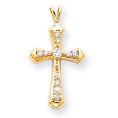 Diamond Cross Pendant 14k Gold XP764AA, MPN: XP764AA, 883957211510