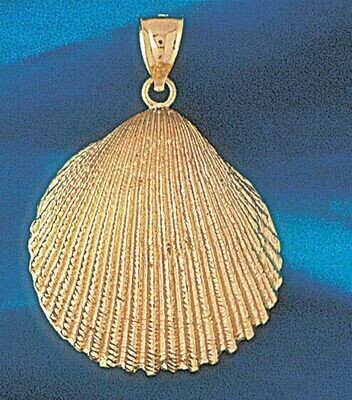 Dazzlers Jewelry Seashell Shell Pendant Necklace Charm Bracelet in Yellow, White or Rose Gold 249, …