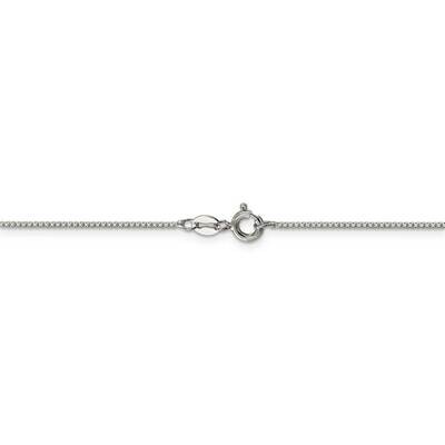 26 Inch 1mm 8 Side Diamond Cut Box Chain Sterling Silver QBR019-26, MPN: QBR019-26, 886774122663