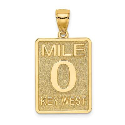 Mile Marker 0 Key West Charm 14k Gold K8693, MPN: K8693, 637218118137