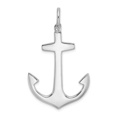 Polished Large Anchor Charm 14k White Gold 3-D K7877W, MPN: K7877W, 637218188314