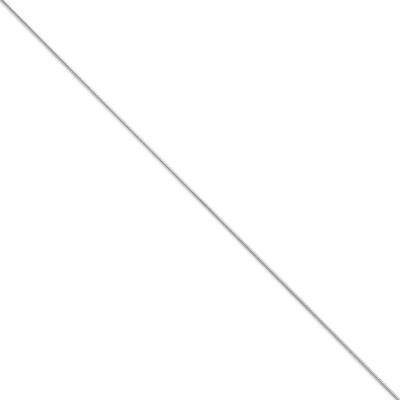 1.2mm Round Snake Chain 30 Inch 14k White Gold WSNA100-30, MPN: WSNA100-30, 886774434223