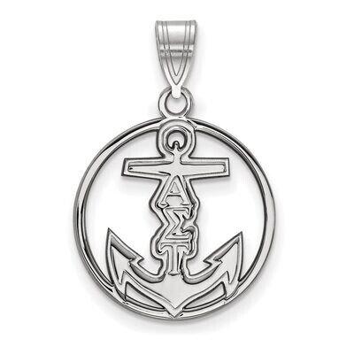 Alpha Sigma Tau Small Circle Pendant Sterling Silver SS041ALS, MPN: SS041ALS, 886774608631