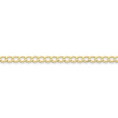 5.25mm Semi-Solid Curb Link 22in Chain 22 Inch 10k Gold 10BC108-22, MPN: 10BC108-22, 886774536231