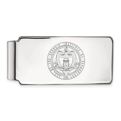 Georgia Institute of Technology Money Clip Crest 10k White Gold 1W059GT, MPN: 1W059GT, 886774791128