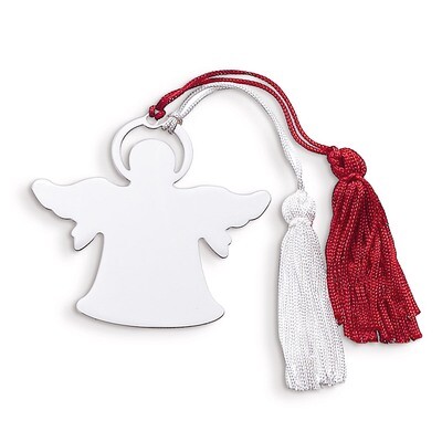 Nickel-plated Angel Ornament with White Tassel GM9077, MPN: GM9077, 47105199543