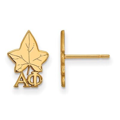 Alpha Phi Extra Small Post Earrings Gold-plated Silver GP038APH, MPN: GP038APH, 191101099120