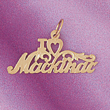 Dazzlers Jewelry Mackinac Island Pendant Necklace Charm Bracelet in Yellow, White or Rose Gold 4996…