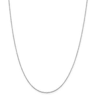 16 Inch 0.5mm Rolo Chain Sterling Silver Rhodium-plated QPE45R-16, MPN: QPE45R-16, 886774126081