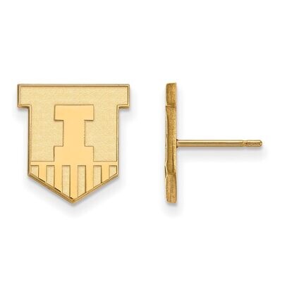 University of Illinois Small Post Earring 14k Yellow Gold 4Y050UIL, MPN: 4Y050UIL, 886774883861