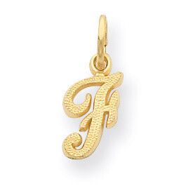 Casted Initial F Charm 14k Gold C564F, MPN: C564F, 886774090641