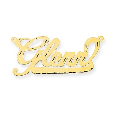 0.013 Gauge Diamond-cut Nameplate Pendant 14k Gold XNA151Y, MPN: XNA151Y, 191101541513