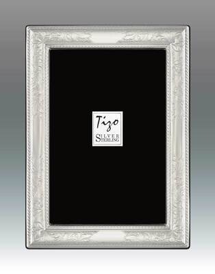 Tizo 5 x 5 Inch Flower Garden Sterling Silver Picture Frame 1801-55, MPN: 1801-55,