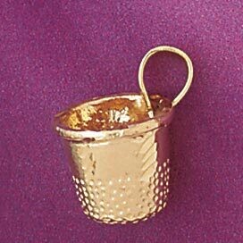 Dazzlers Jewelry Thimbles Pendant Necklace Charm Bracelet in Yellow, White or Rose Gold 6424, MPN: …