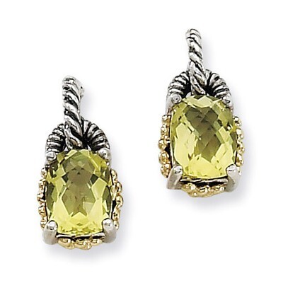 Lq Earrings Sterling Silver &amp; 14k Gold QTC282