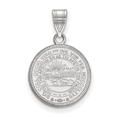 West Virginia University Medium Crest Pendant Sterling Silver SS049WVU, MPN: SS049WVU, 886774722108