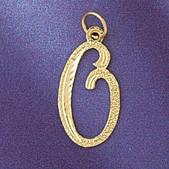 Dazzlers Jewelry Initial O Classic Pendant Necklace Charm Bracelet in Yellow, White or Rose Gold 95…