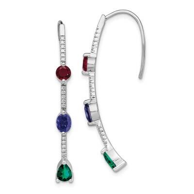 Si1/Si2, G H I, Cr.Ru,Em,Sa Threader Earrings 14k White Gold Lab Grown Diamond EM4313-015-WLG, MPN:…