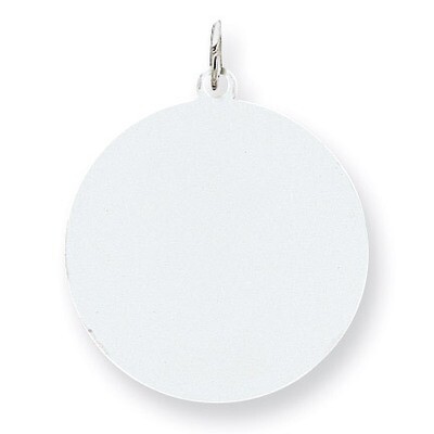 Round Disc Charm Engravable Sterling Silver QM374/27, MPN: QM374/27, 883957584775