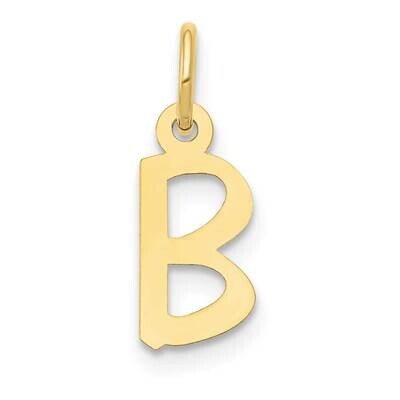 Slanted Block Initial B Charm 10k Gold Small 10YC644B, MPN: 10YC644B,