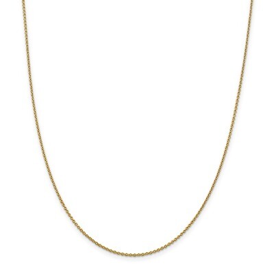 16 Inch 1.4mm Solid Polished Cable Chain 14k Gold PEN328-16, MPN: PEN328-16, 883957174068