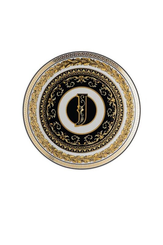 Versace Virtus Alphabet J Bread &amp; Butter Plate 6 2/3 Inch, MPN: 19335-403740-10217, 790955173606