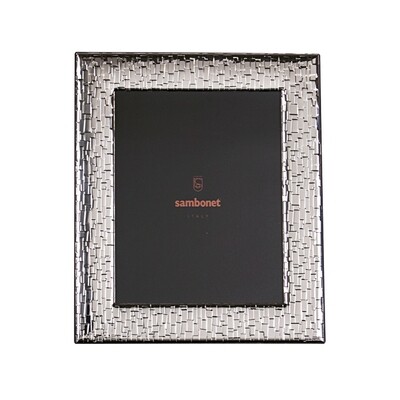 Sambonet skin picture frame 7 x 9 1/2 inch - silver bilaminate, MPN: 59660L12, 790955969551