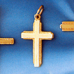 Dazzlers Jewelry Cross Pendant Necklace Charm Bracelet in Yellow, White or Rose Gold 8217, MPN: DZ-…